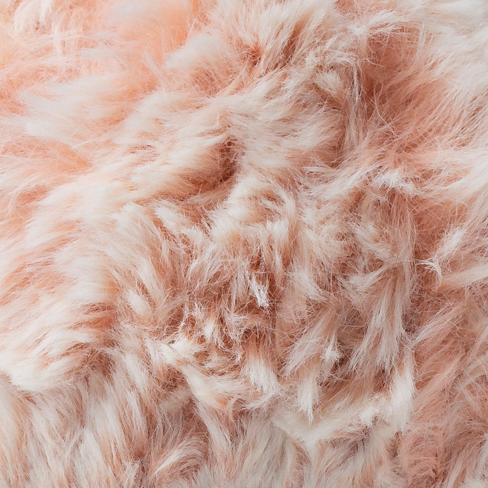 Etrofil Rabbit Fur Yarn, Pink/White - 70350