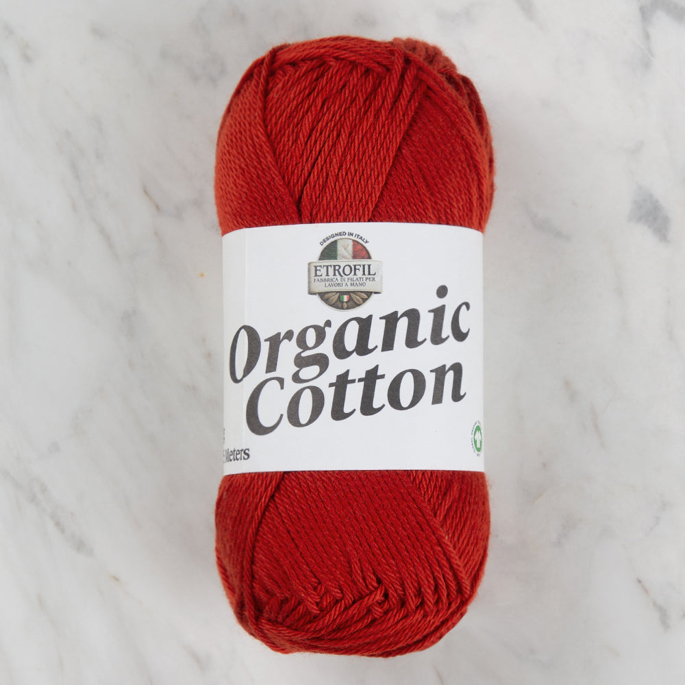 Etrofil Organic Cotton Hand Knitting Yarn - 72291 , Burgundy