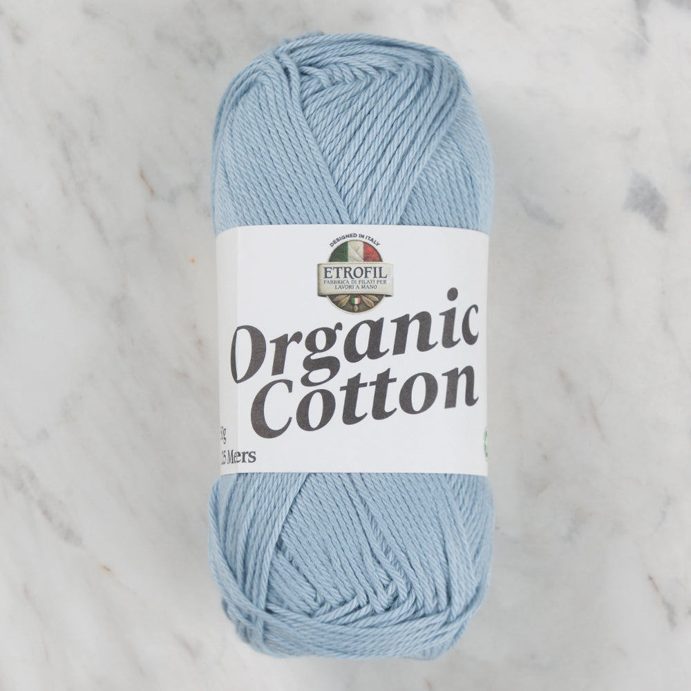Etrofil Organic Cotton Hand Knitting Yarn - 75425 , Blue