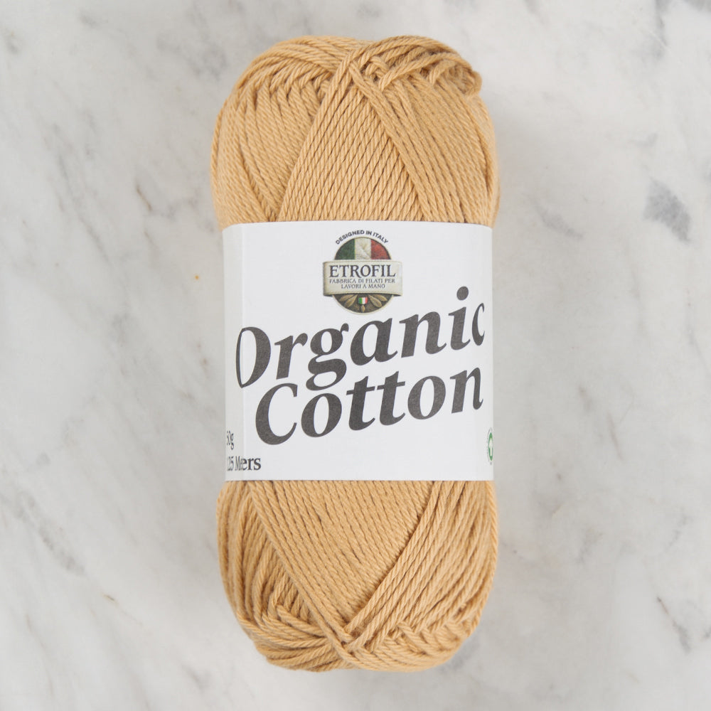 Etrofil Organic Cotton Hand Knitting Yarn - 77221 , Beige