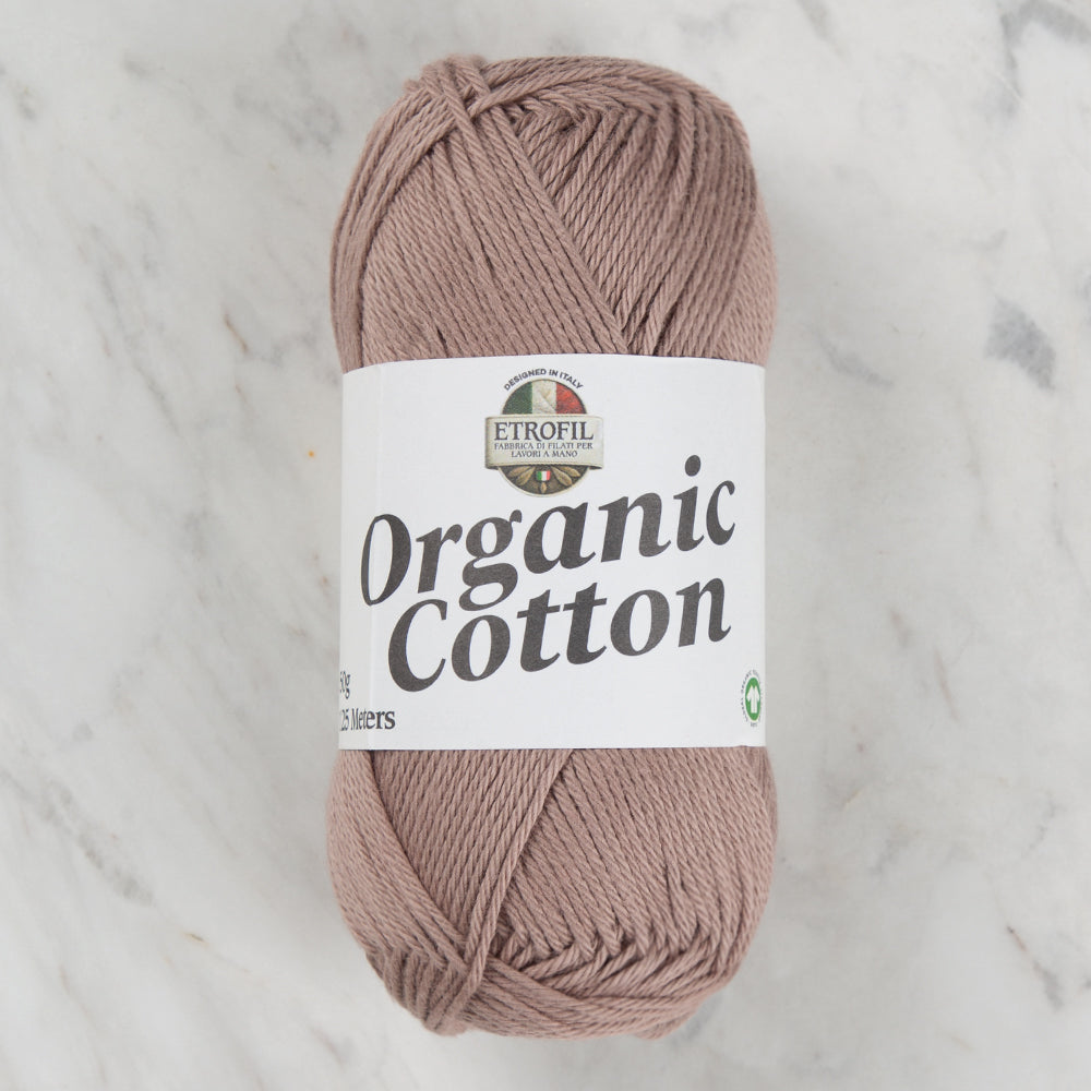 Etrofil Organic Cotton Hand Knitting Yarn - 77223 , Brown