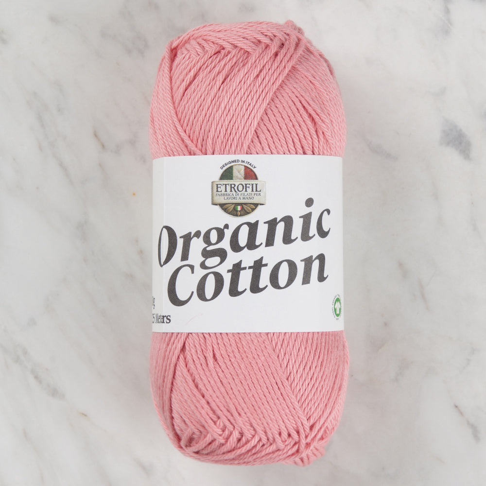 Etrofil Organic Cotton Hand Knitting Yarn - 73435 , Pink
