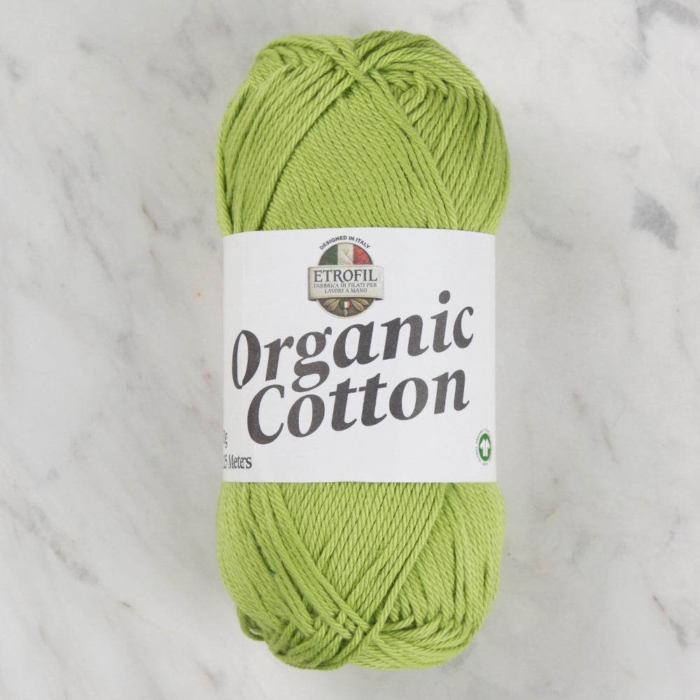 Etrofil Organic Cotton Hand Knitting Yarn - 74376 , Green