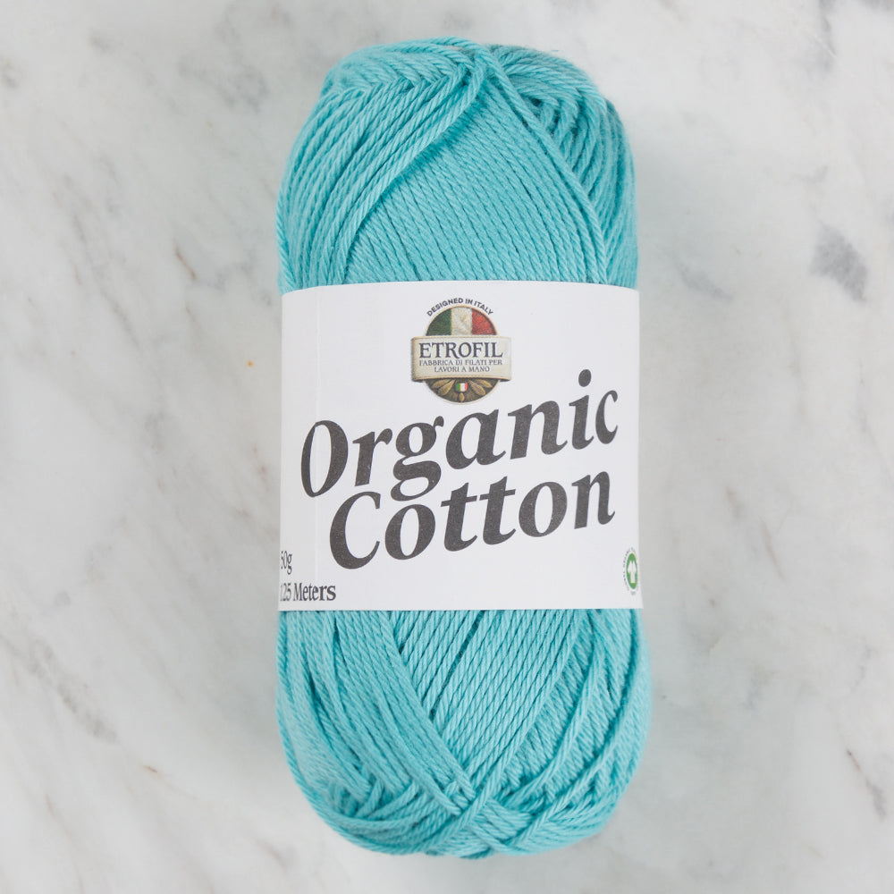 Etrofil Organic Cotton Hand Knitting Yarn - 74380 , Turquoise