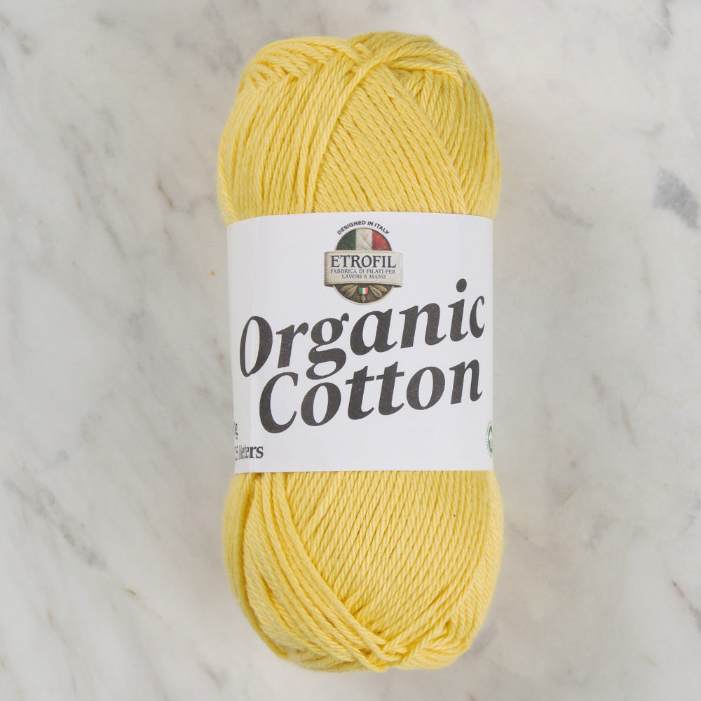 Etrofil Organic Cotton Hand Knitting Yarn - 72294 , Yellow