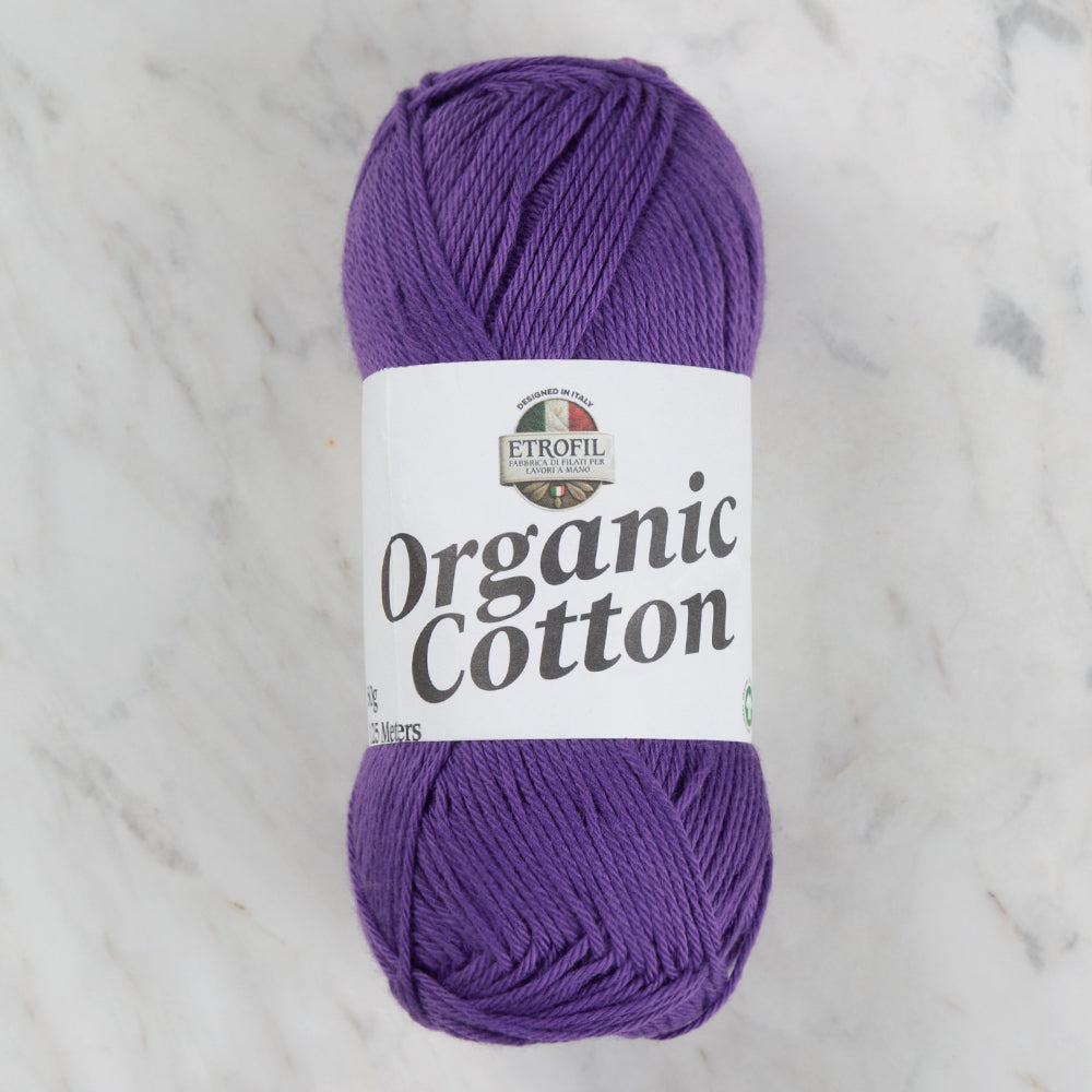 Etrofil Organic Cotton Hand Knitting Yarn - 76152 , Purple
