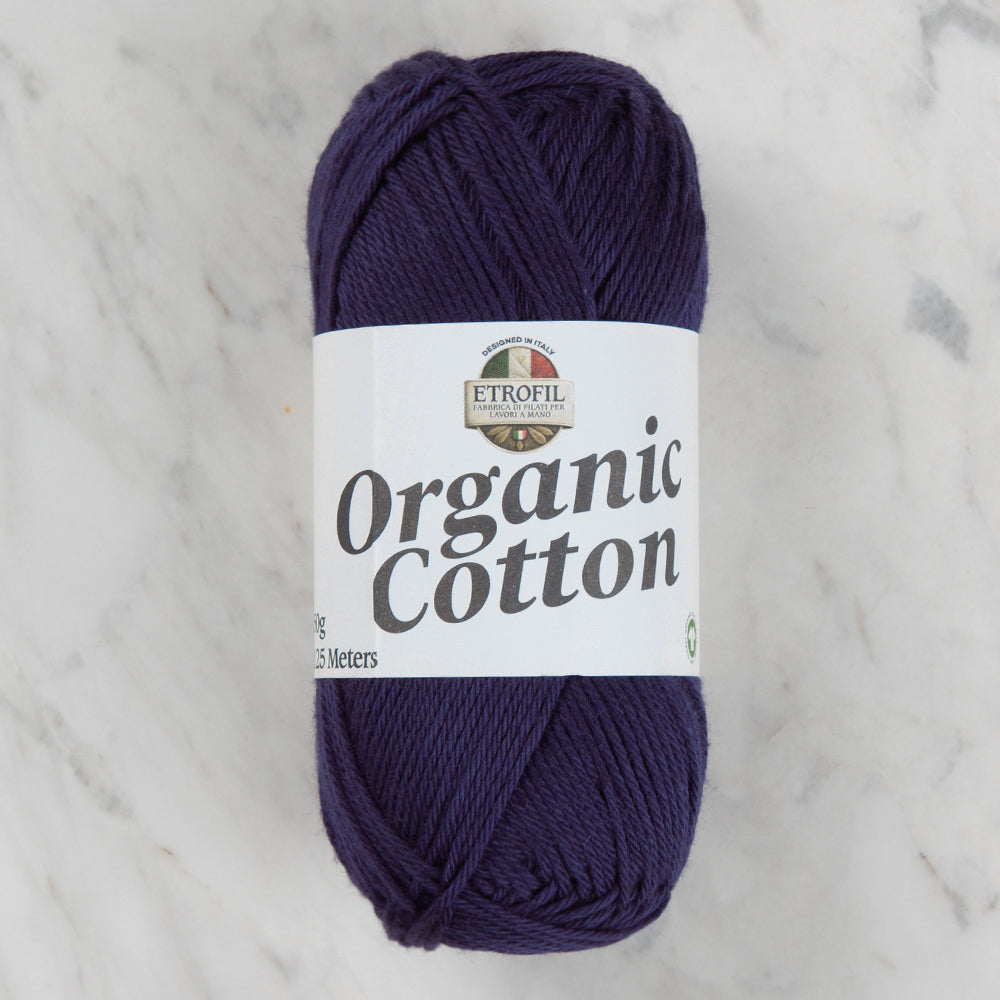 Etrofil Organic Cotton Hand Knitting Yarn - 76153 , Navy Blue