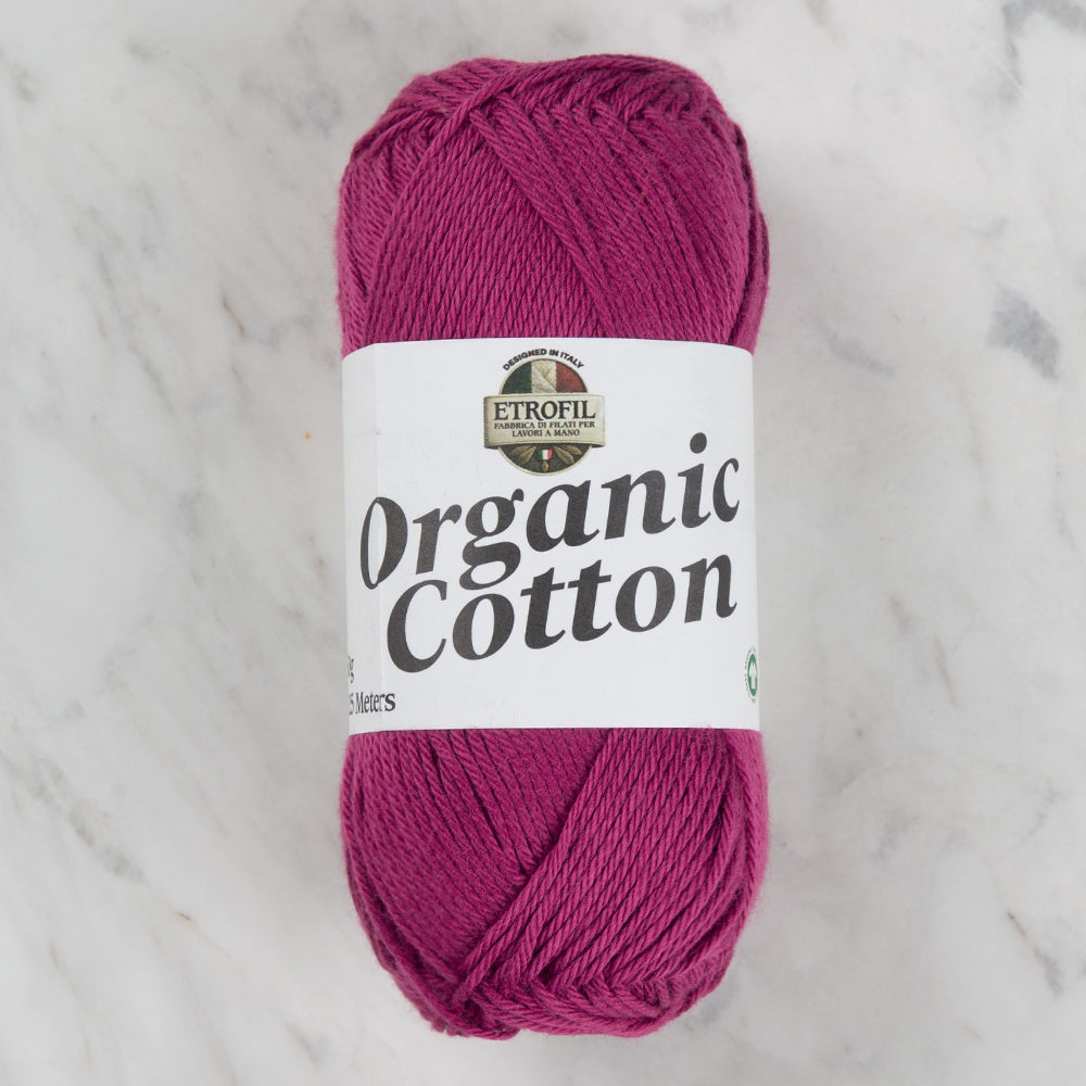 Etrofil Organic Cotton Hand Knitting Yarn - 76154 , Purple
