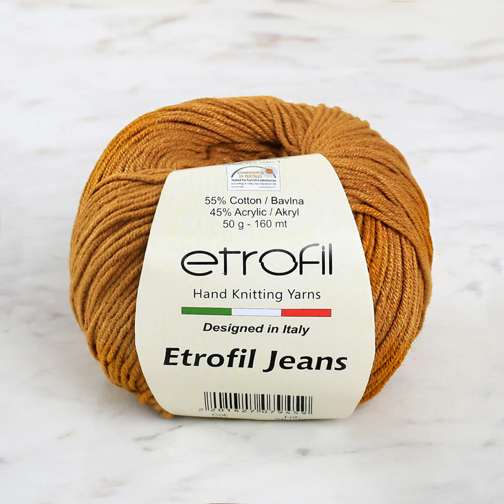 Etrofil Jeans Knitting Yarn, Cinnamon - 047