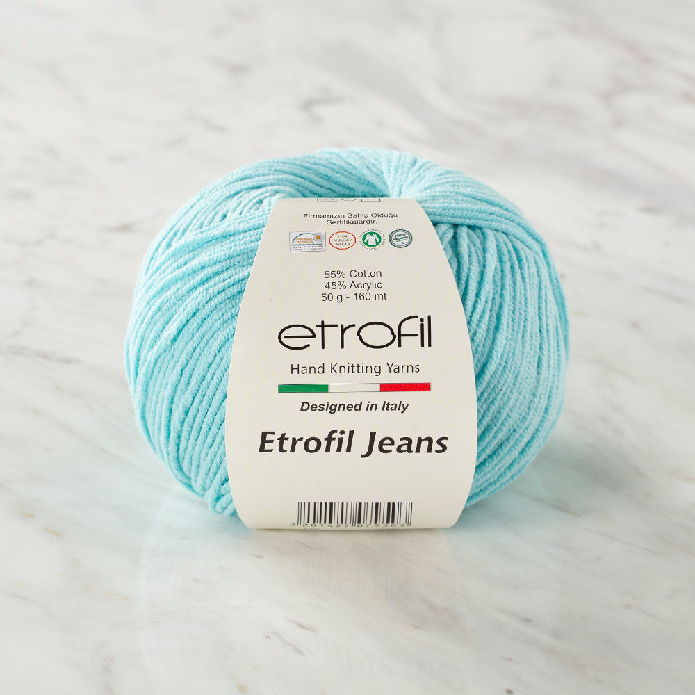 Etrofil Jeans Knitting Yarn, Blue - 52