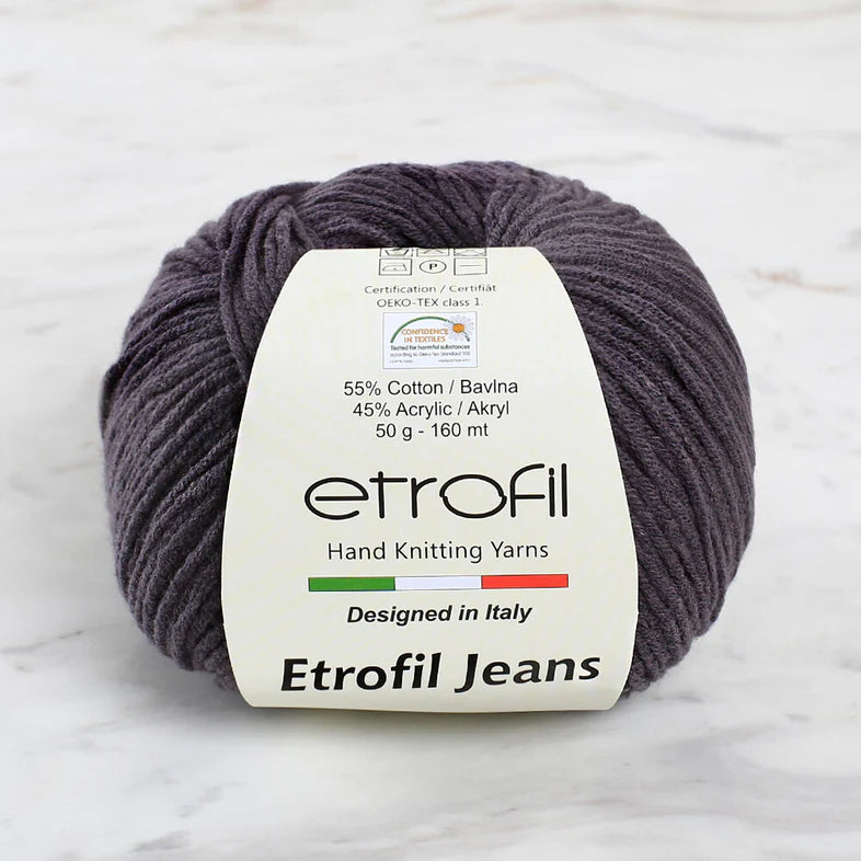 Etrofil Jeans Knitting Yarn, Anthracite - 065