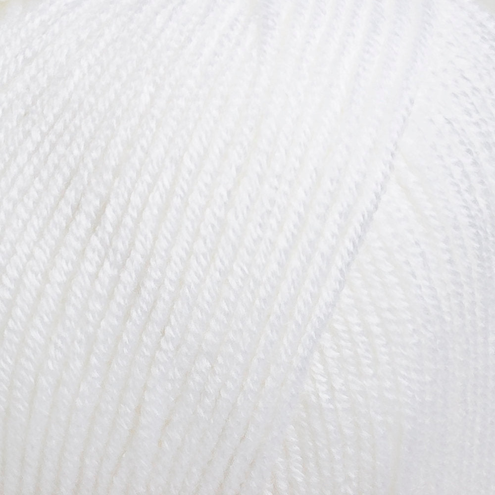 Etrofil Baby Can Knitting Yarn, White - 80001