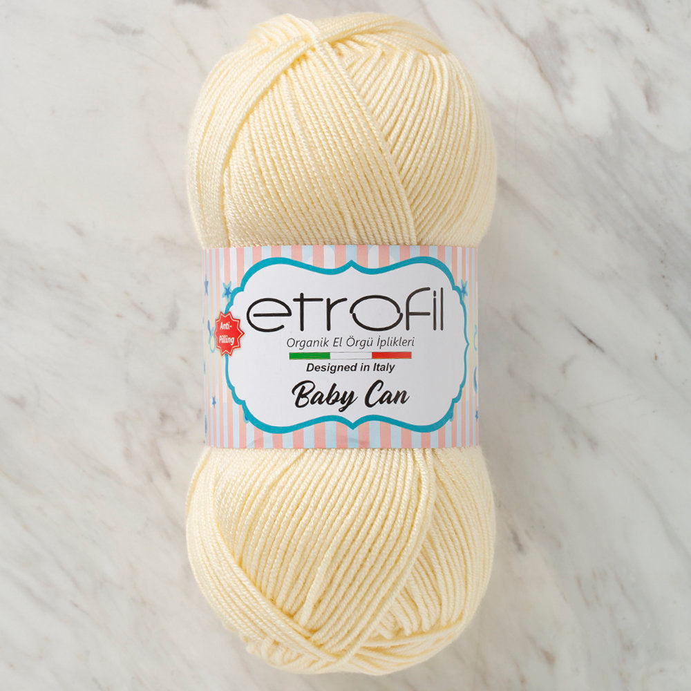 Etrofil Baby Can Knitting Yarn, Cream - 80011