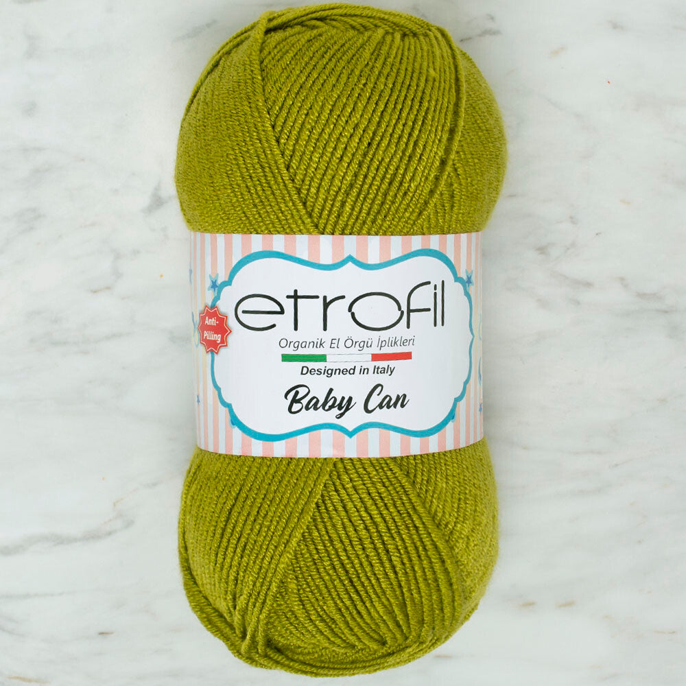 Etrofil Baby Can Knitting Yarn, Green - 80047