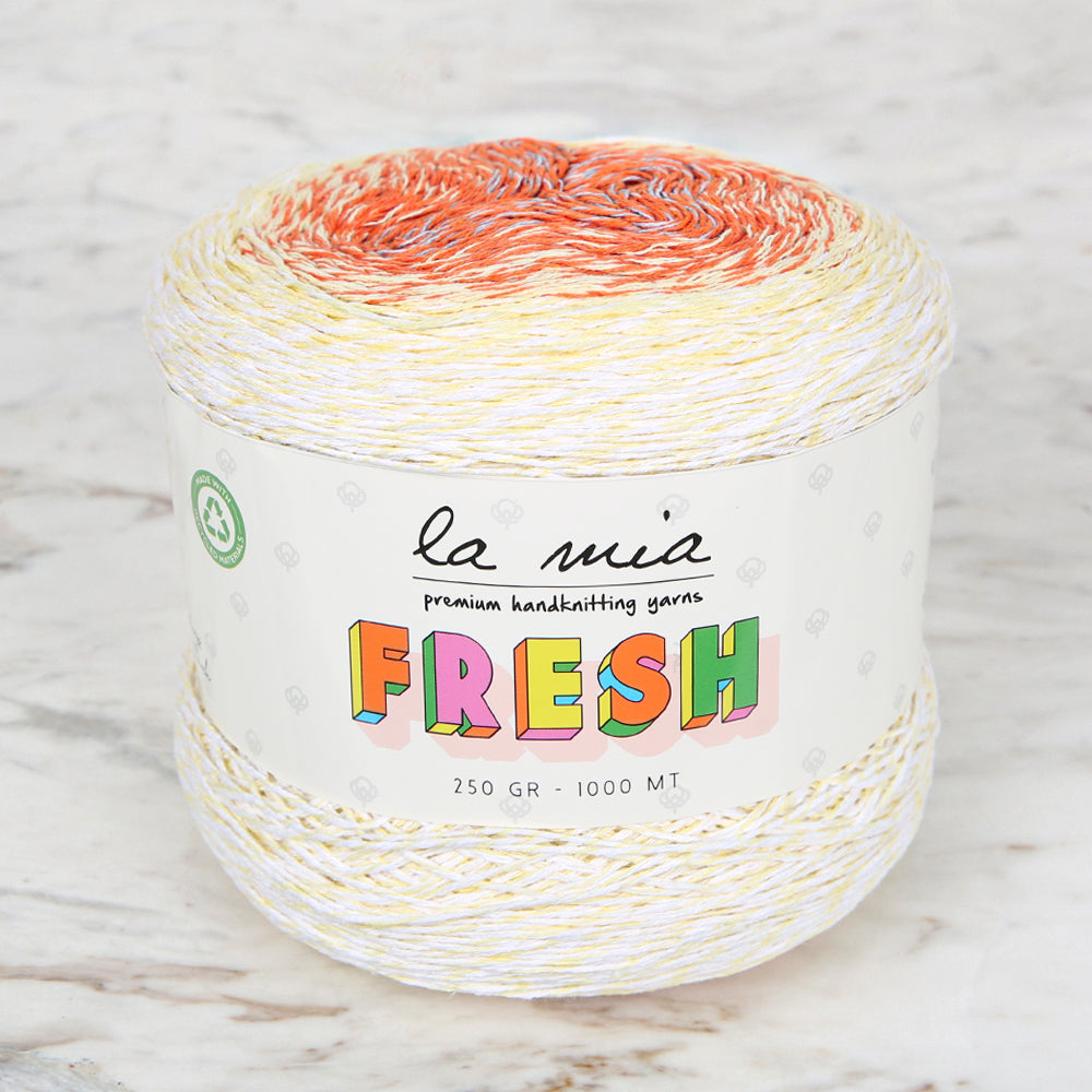La Mia Fresh Knitting Yarn, Variegated - LF001