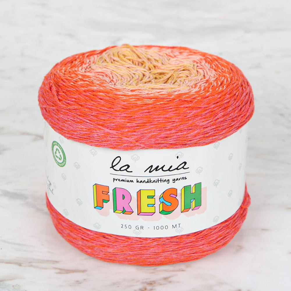 La Mia Fresh Knitting Yarn, Variegated - LF003