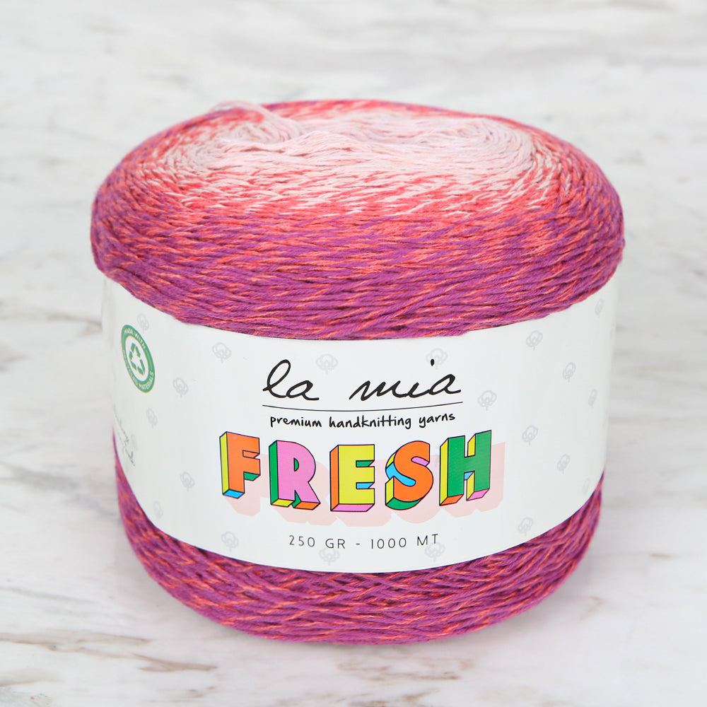 La Mia Fresh Knitting Yarn, Variegated - LF004