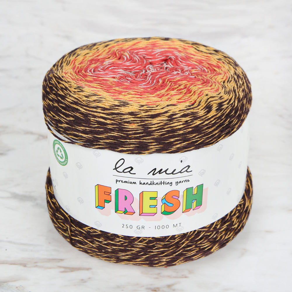 La Mia Fresh Knitting Yarn, Variegated - LF006