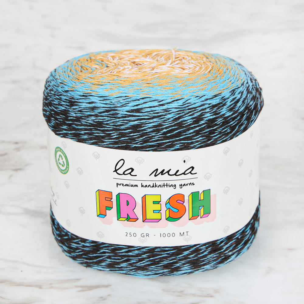 La Mia Fresh Knitting Yarn, Variegated - LF007