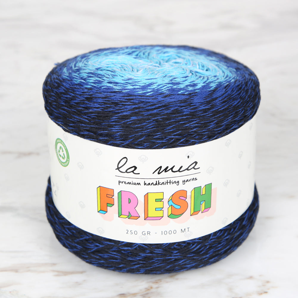 La Mia Fresh Knitting Yarn, Variegated - LF009