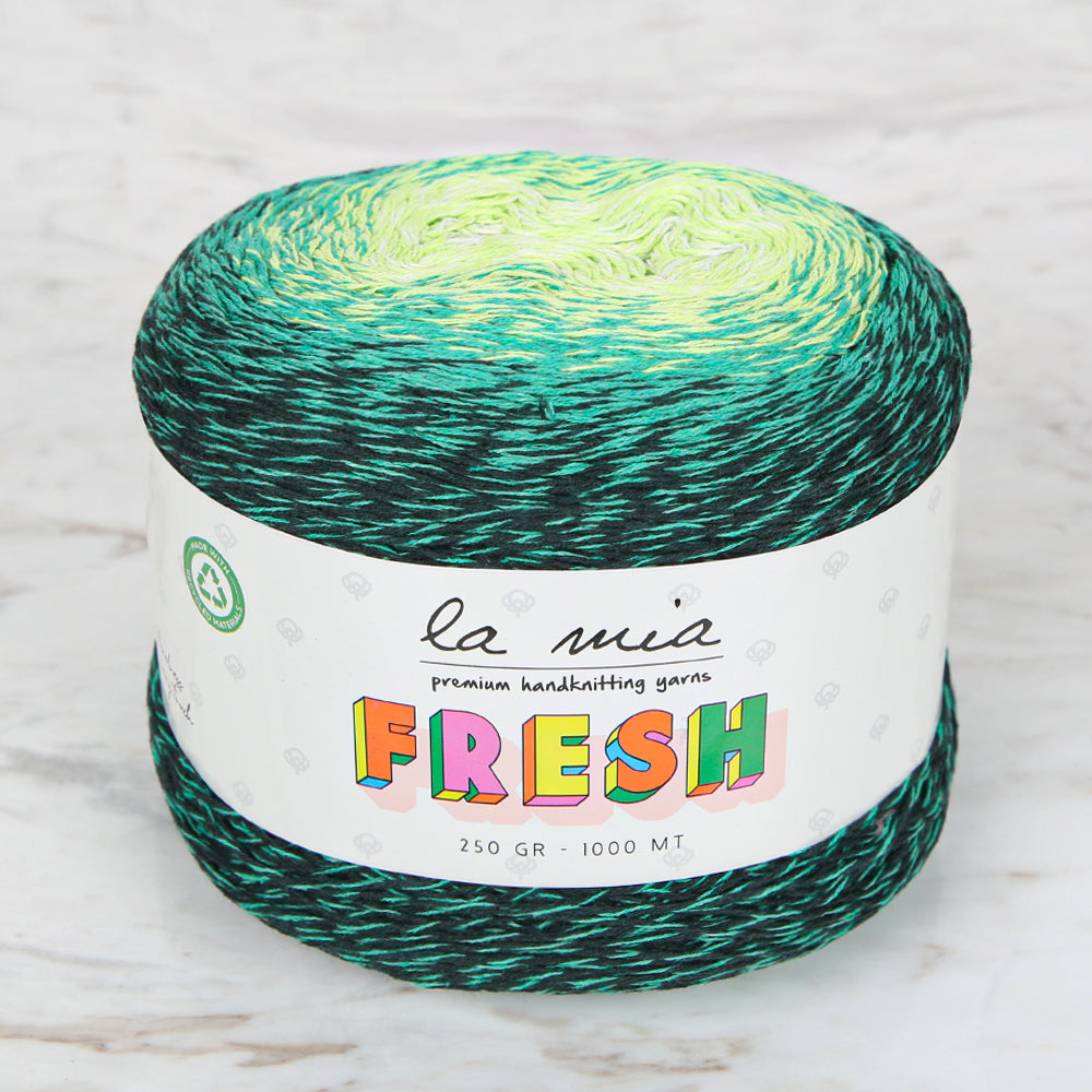 La Mia Fresh Knitting Yarn, Variegated - LF010