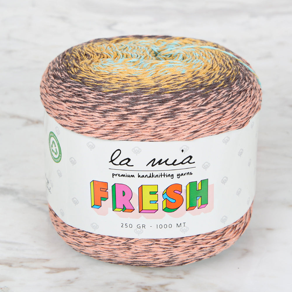La Mia Fresh Knitting Yarn, Variegated - LF012