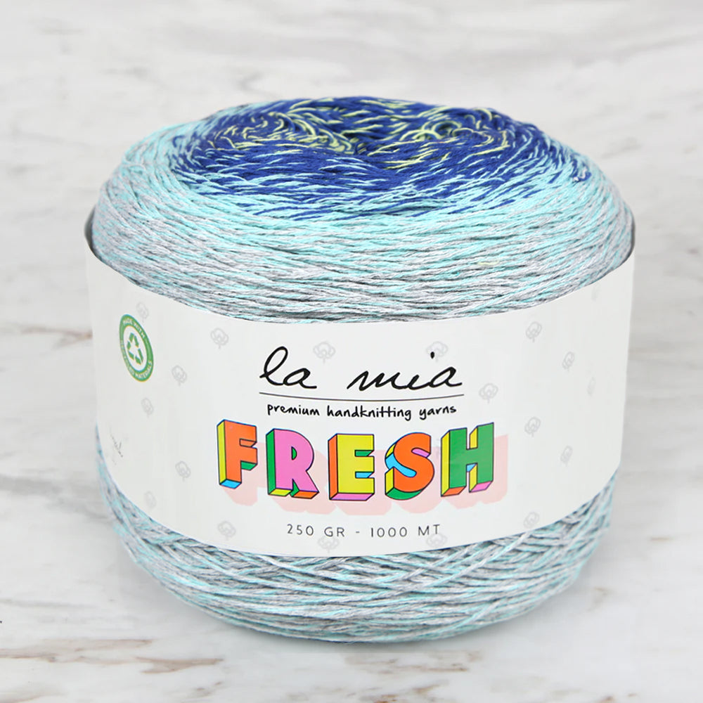 La Mia Fresh Knitting Yarn, Variegated - LF015