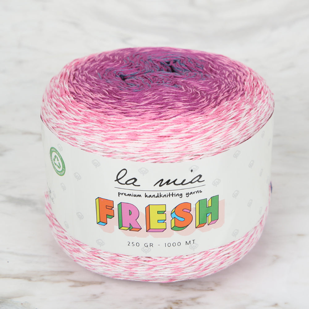 La Mia Fresh Knitting Yarn, Variegated - LF016