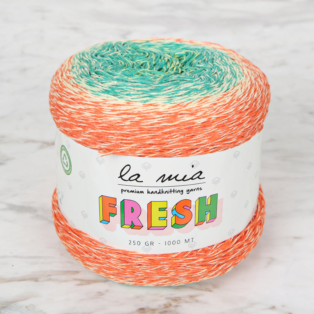 La Mia Fresh Knitting Yarn, Variegated - LF017