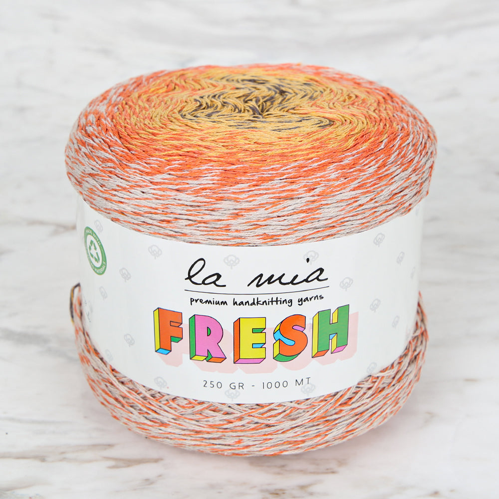 La Mia Fresh Knitting Yarn, Variegated - LF018