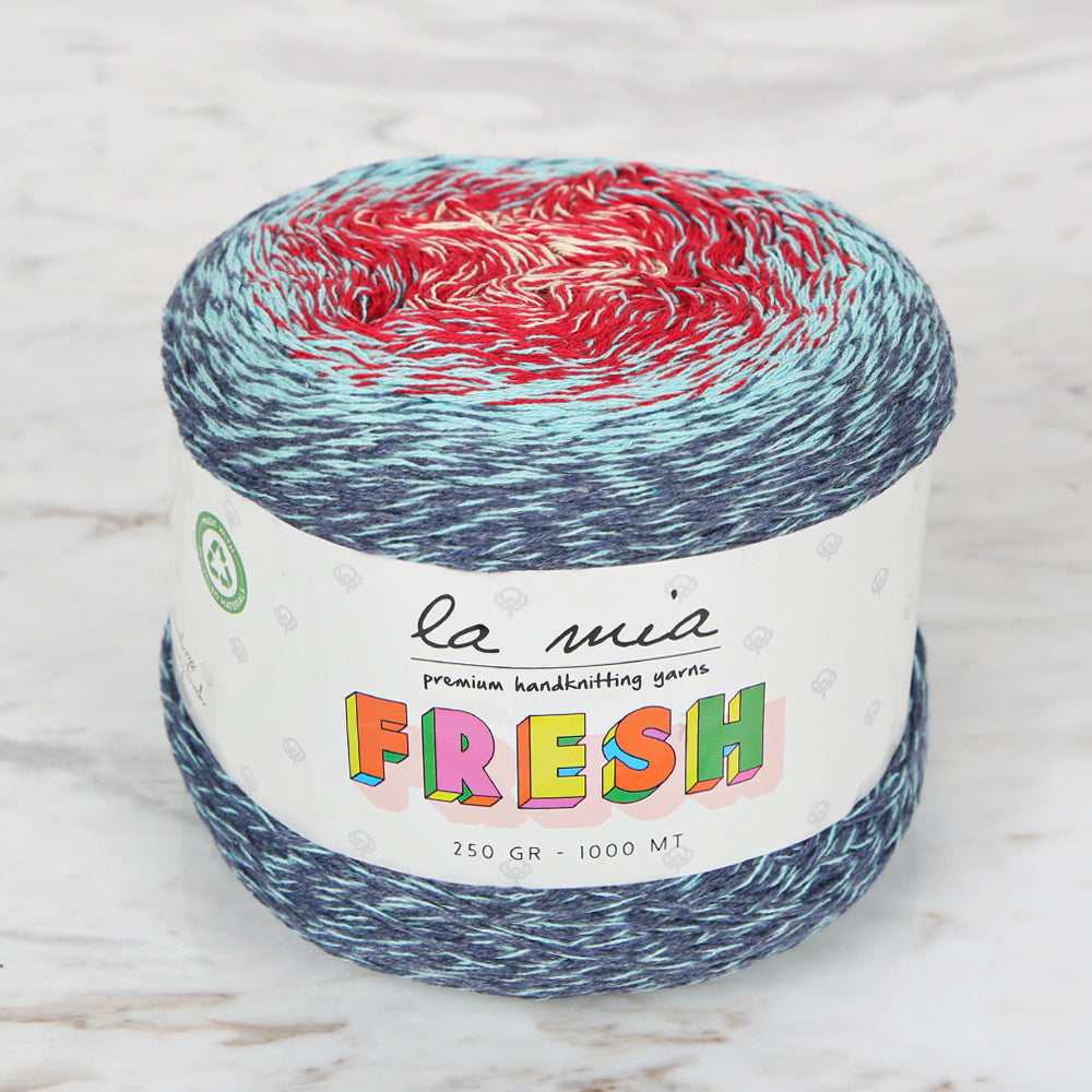 La Mia Fresh Knitting Yarn, Variegated - LF025