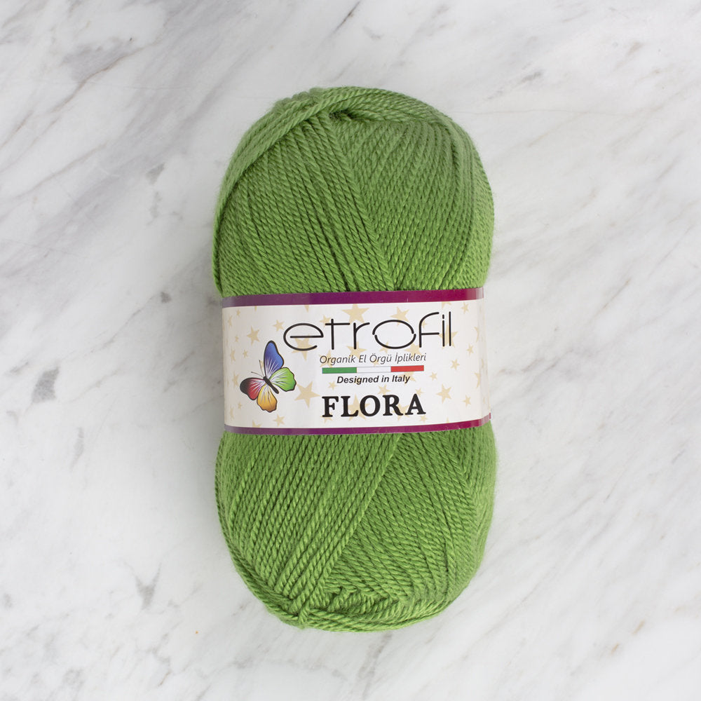 Etrofil Flora Knitting Yarn, Green - 70488