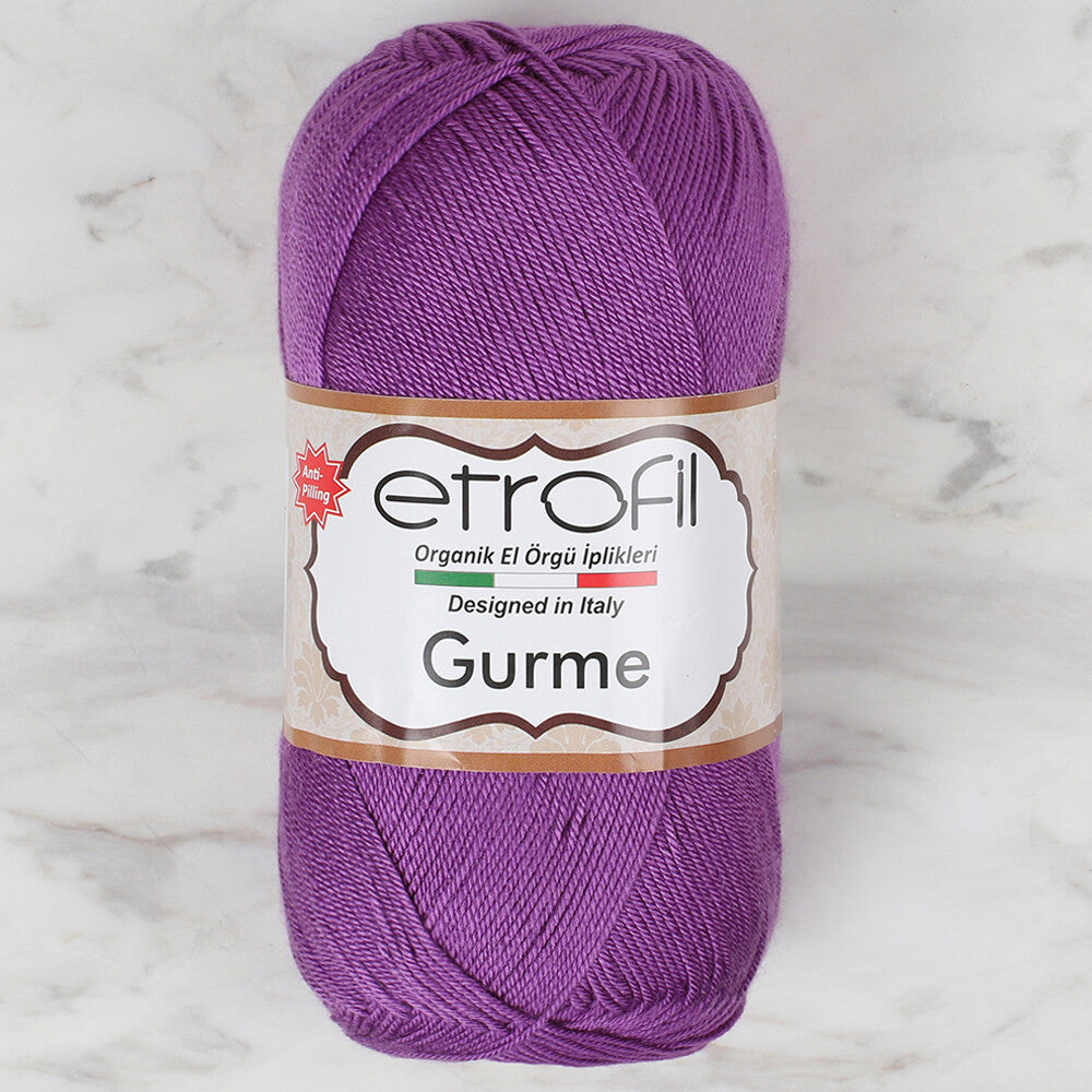 Etrofil Gurme Knitting Yarn, Purple - 70660