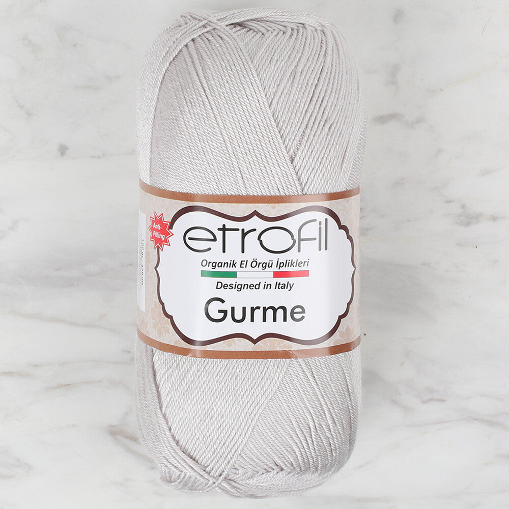 Etrofil Gurme Knitting Yarn, Light Grey - 70998