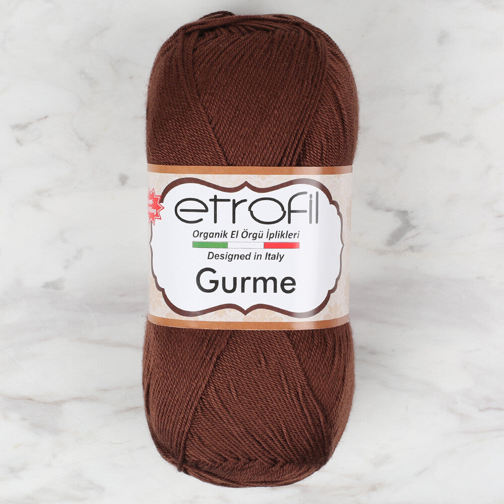 Etrofil Gurme Knitting Yarn, Dark Brown - 70792