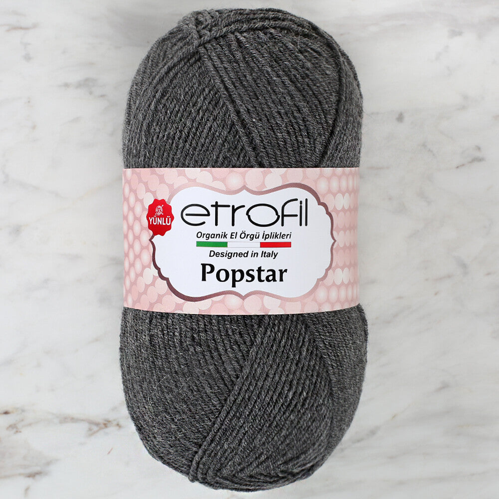 Etrofil Popstar Yarn, Grey - 79027