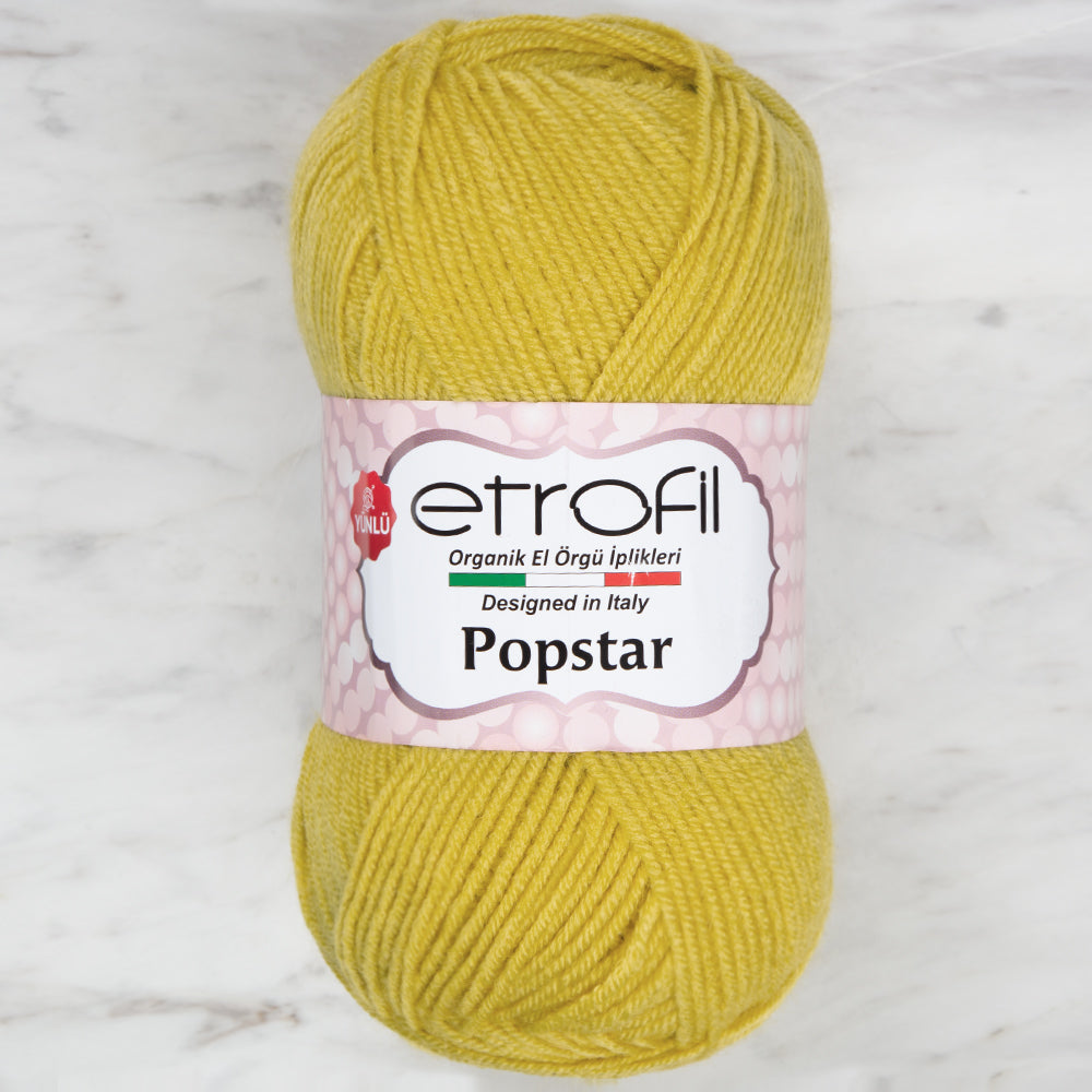 Etrofil Popstar Yarn,Yellow - 72191