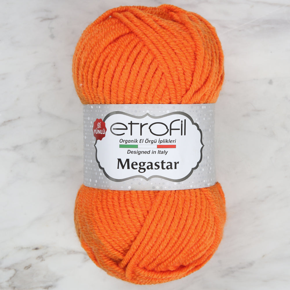 Etrofil Megastar Yarn,Orange - 72192