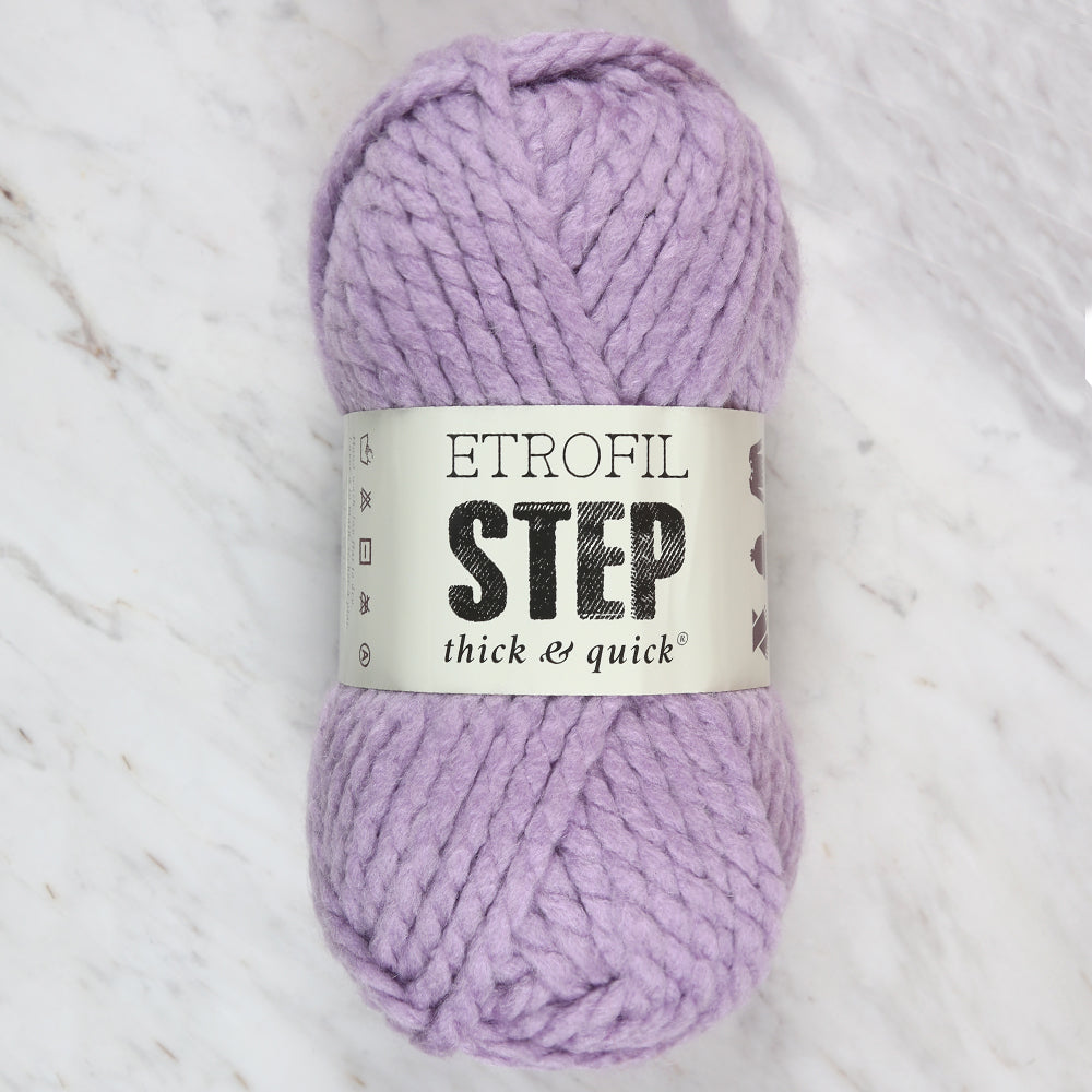 Etrofil Step Hand Knitting Yarn,Lilac - 70658