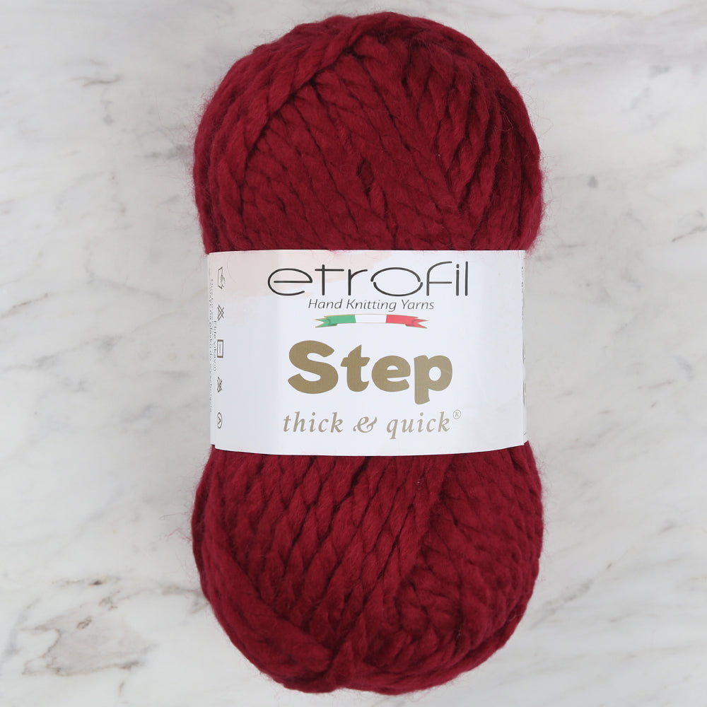 Etrofil Step Hand Knitting Yarn,Red - 73075