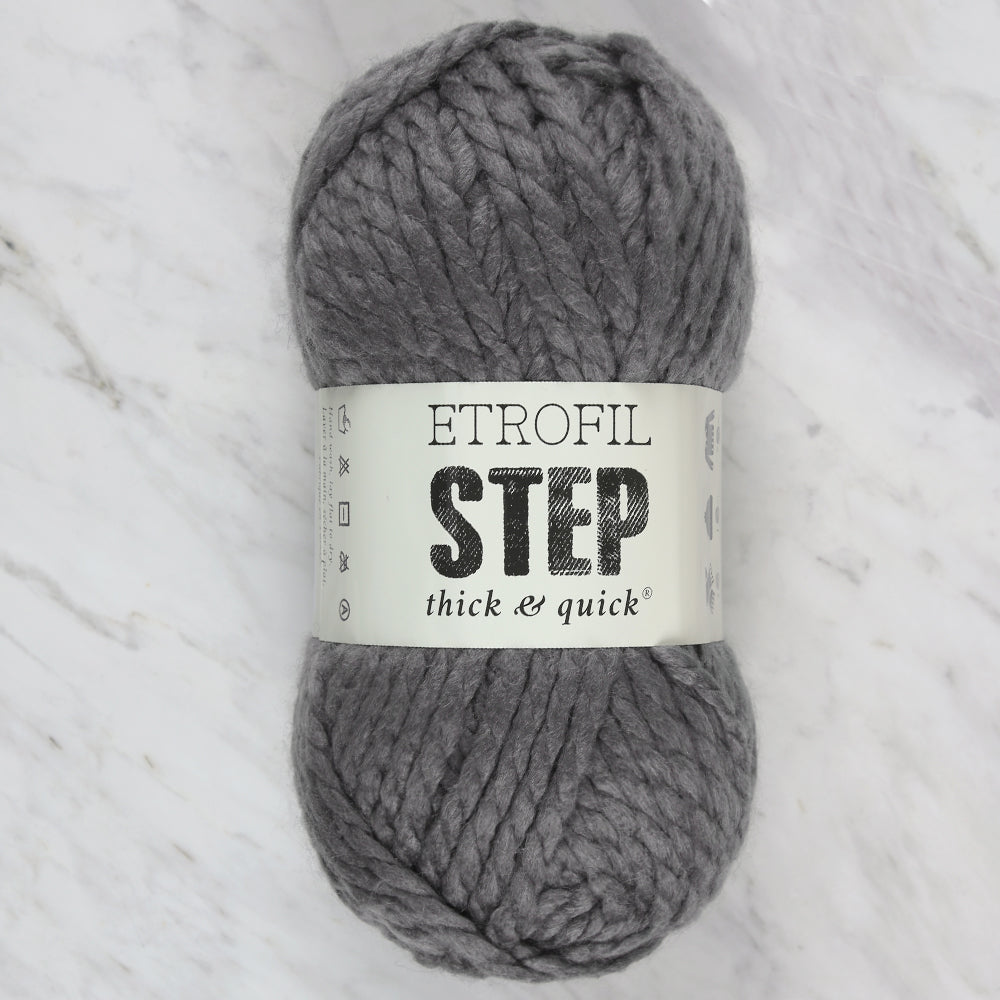 Etrofil Step Hand Knitting Yarn,Grey - 79054
