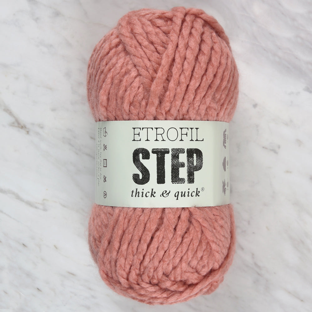 Etrofil Step Hand Knitting Yarn,Dried rose - 72098