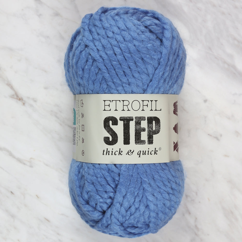 Etrofil Step Hand Knitting Yarn,Blue - 75303