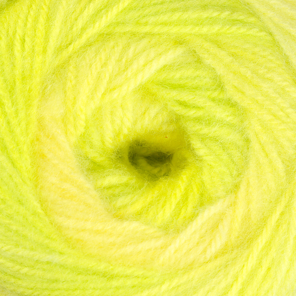 Etrofil Fluffy Hand Knitting Yarn, Neon Yellow - SE1148