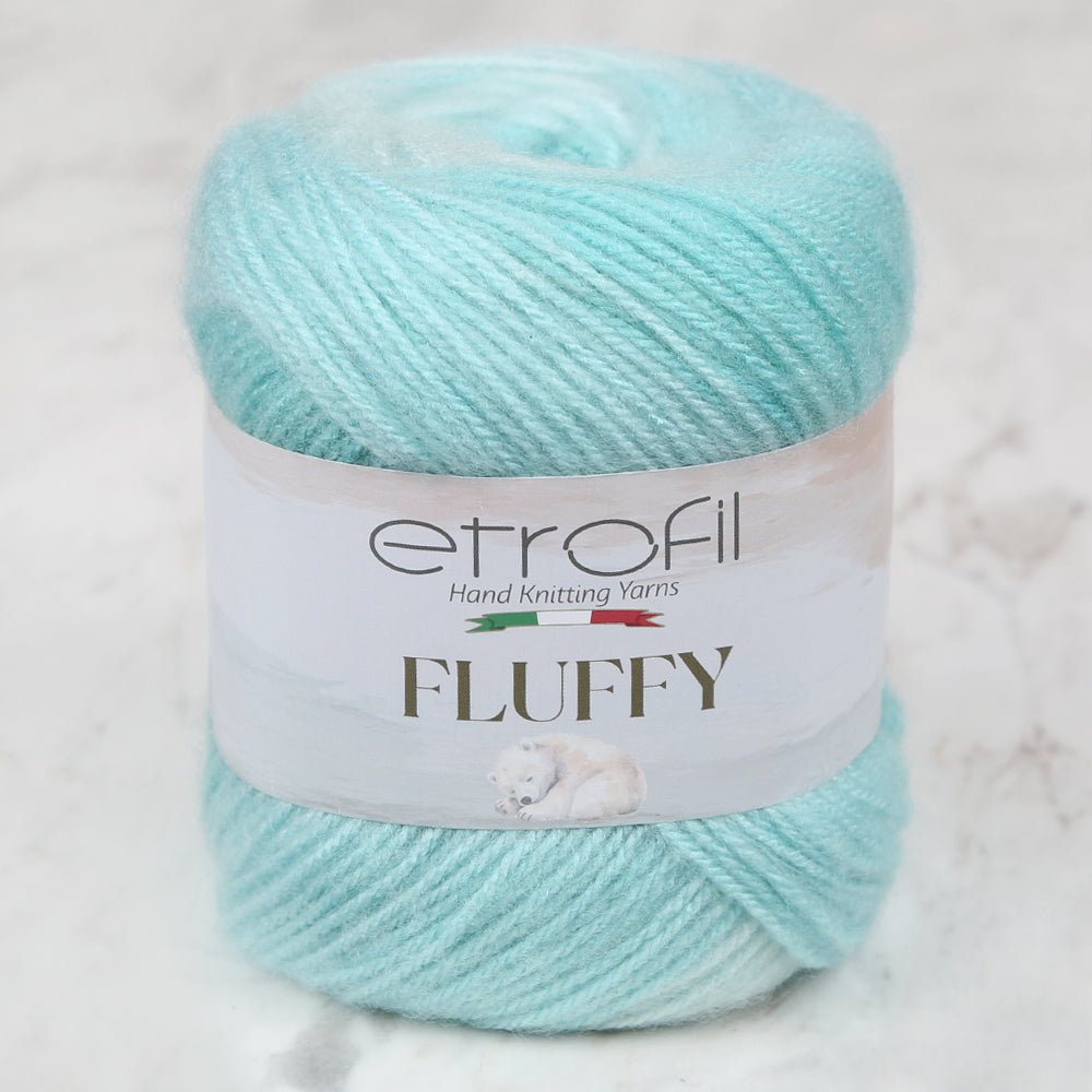Etrofil Fluffy Hand Knitting Yarn, Mint Green - SE1146