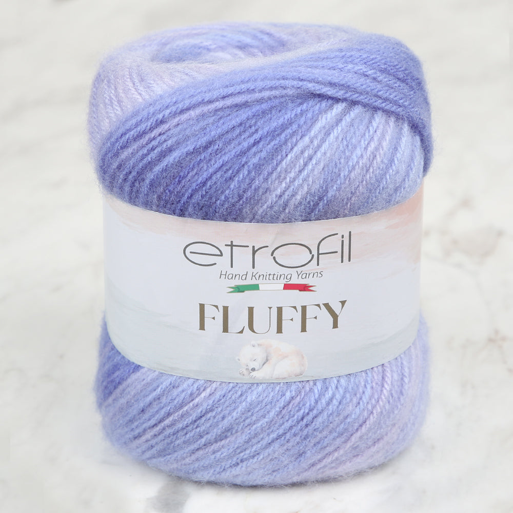 Etrofil Fluffy Hand Knitting Yarn, Purple - SE1149