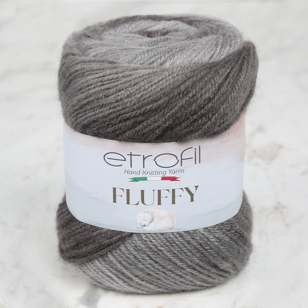Etrofil Fluffy Hand Knitting Yarn, Anthracite - SE1252