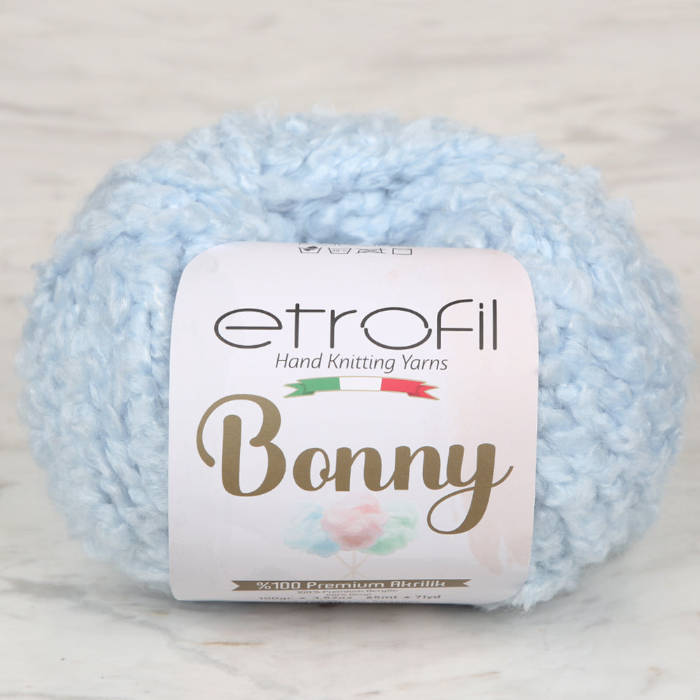Etrofil Bonny Hand Knitting Yarn,Baby Blue - 75348