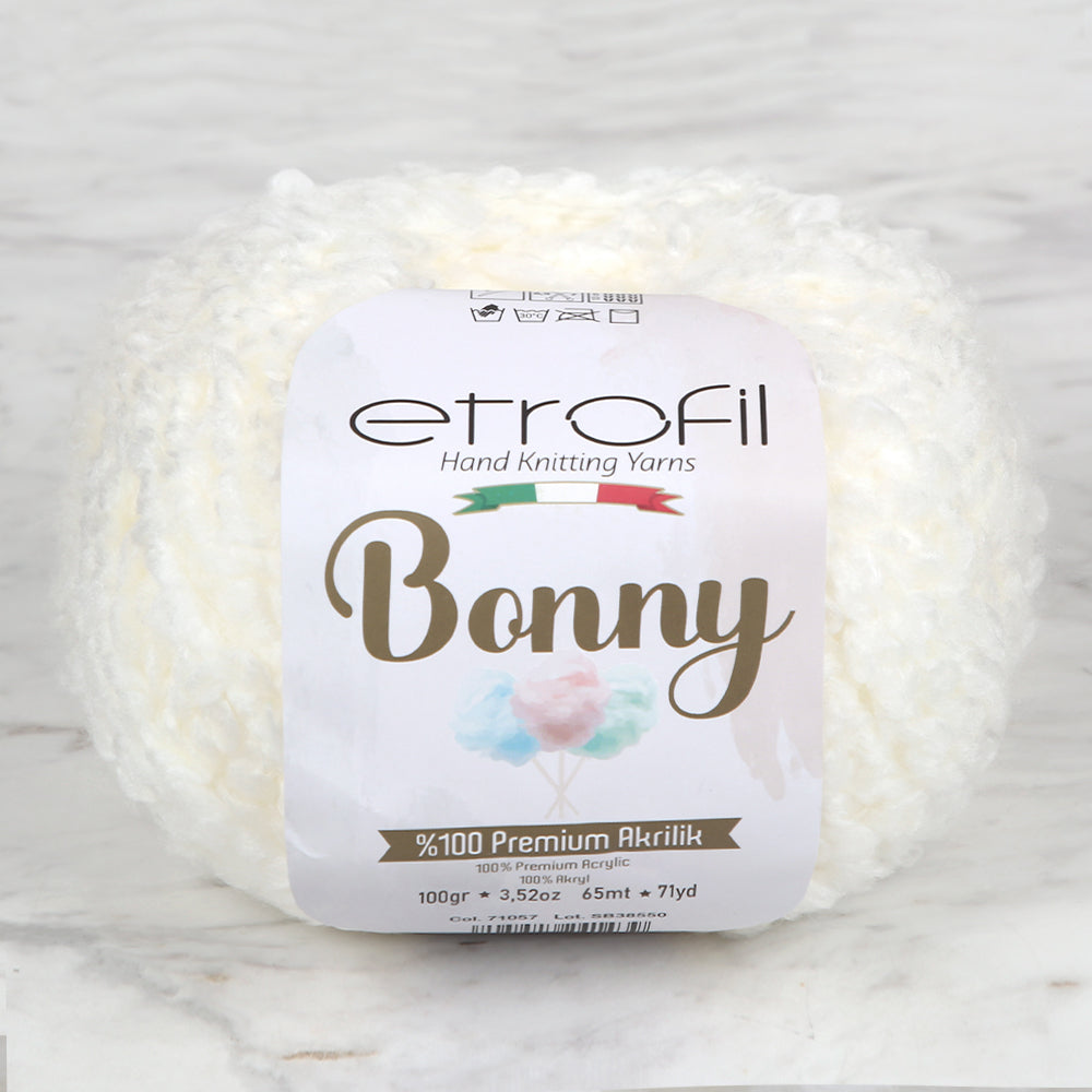 Etrofil Bonny Hand Knitting Yarn, Cream - 71057