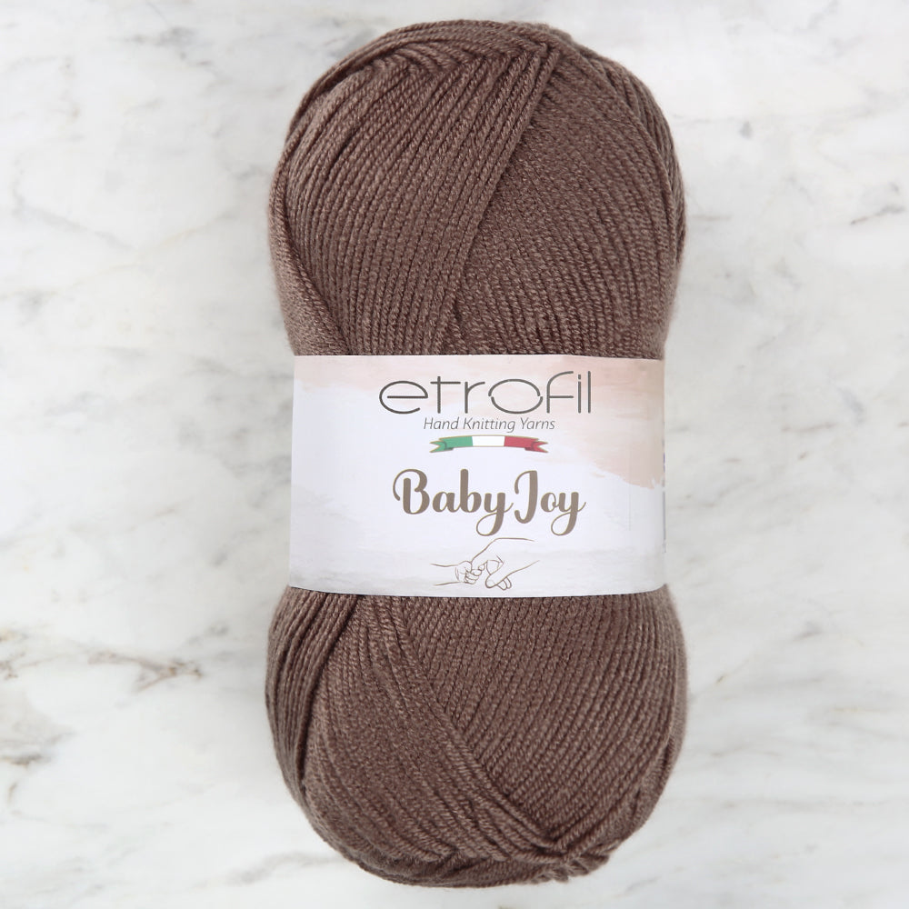 Etrofil Baby Joy Knitting Yarn, Brown - 80074